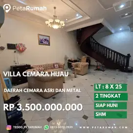 Villa komplek cemara hijau daerah cemara asri dan metal