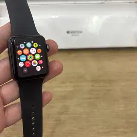 Apple Watch Series 3 38mm Space Gray resmi Fullset