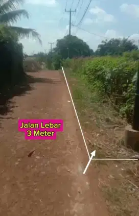 JUAL TANAH MURAH RATA PERSEGI DEPAN SAMPING JALAN MOBIL