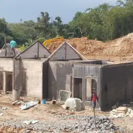 Subsidi double tembok hebel cakar ayam cor flat akses stasiun