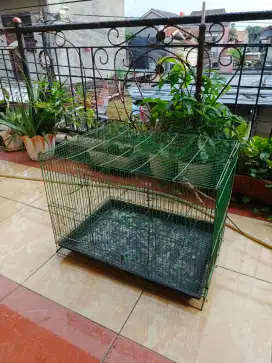 Kandang besi kotak burung & kucing