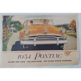 Iklan kertas mobil PONTAIC 1954 tempo doeloe style