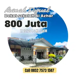 Dijual Rumah samping sekolah Al-Azhar medan
