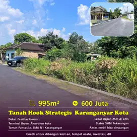 DIJUAL TANAH DI BEJEN LOKASI SETRATEGIS DEKAT PUSAT KOTA KARANGANYAR