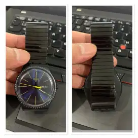 Jam Tangan Swatch Standar Bekas Strap Stainless Elastis
