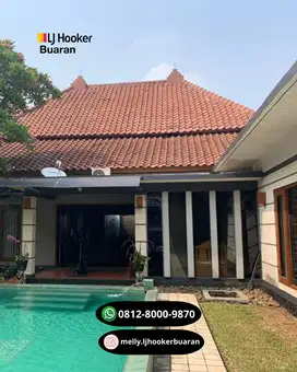 Rumah 1 lantai Komplek Pati Abri di Bambu Apus, Jakarta Timur.