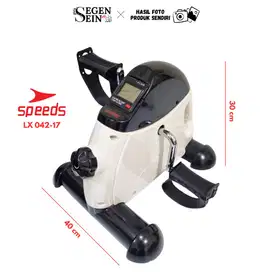 SPEEDS Sepeda Statis Mini Bike Olahraga LX 042-17 Putih