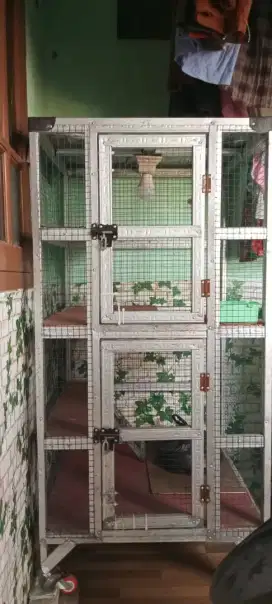 Kandang Kucing custom 120 x 50 cm, Bahan Baja Ringan