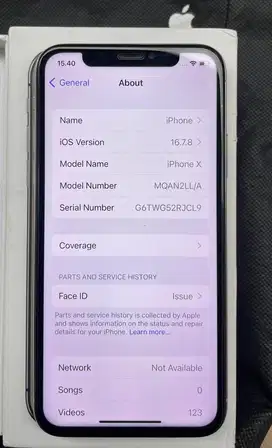 Iphone X 256. All Operator