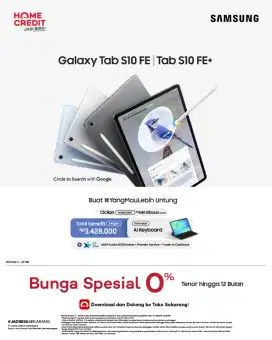 SEGAMPANG ITU CICILAN SAMSUNG GALAXY TAB S10 FE + HNYA KTP AJA