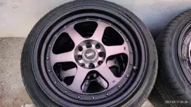 Velg HSR wheel/Borgo R17.Lebar 7.5/8.5