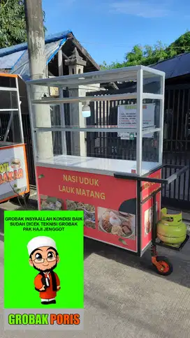 gerobak es buah/gorengan/bakso/mie ayam/soto/sempol/telor/es buah/DLL