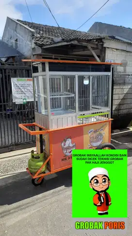 gerobak bakso/soto/mie ayam/cilok/somay/batagor/sosis/tahu/es buah/DLL