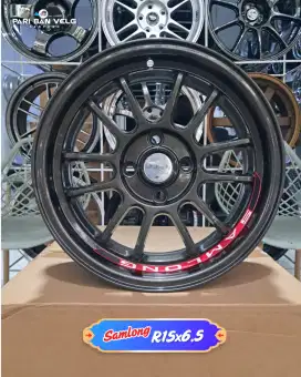 Velg Samlong Ring 15 lebar 6,5 
pcd. 4x100 ET. 42 calya sigra brio agy