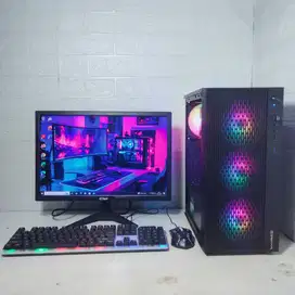 PC set Grafis Gaming Core i5 4590 RAM 16 SSD 256 VGA 4GB LED 19in New