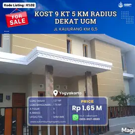 Jual Cepat! Kost 9 Kamar Strategis Dekat UGM, Peluang Investasi Emas