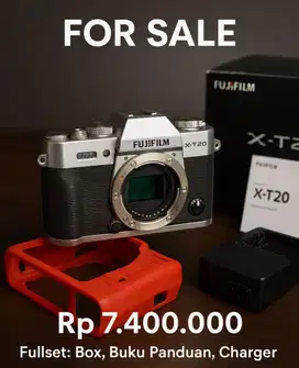 FOR SALE – Kamera Fujifilm X-T20 Mirrorless! Lengkap & Mulus!