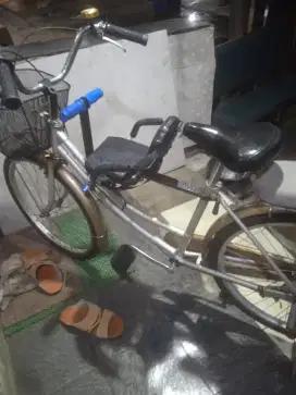Sepeda keranjang dewasa siap pakai jamin halus dipakai 500rb nego ya