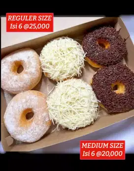Donat reguler size 25,000 isi 6