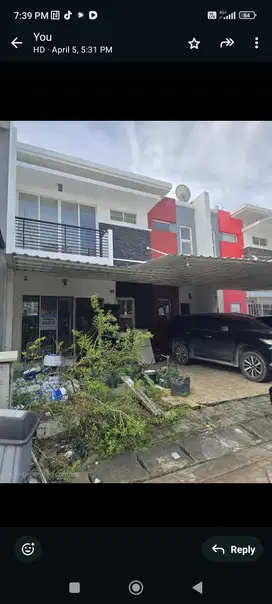 Dijua Rumah 2 lt 8 x 15 m2 di Golf Lake Cengkareng ada 3+1 kt 3+1 km s