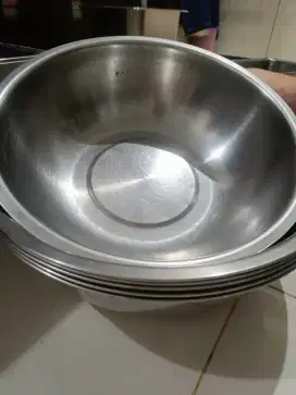 Pan food baskom stainless 6 pcs borongan