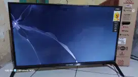 Tv led polytron 32inch pld 32B8951 bonus soundbar subwoofer original