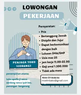 Di butuhkan segera