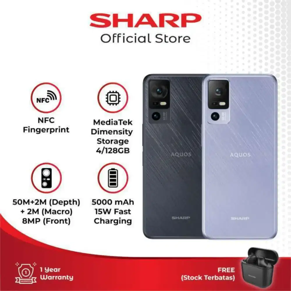 SHARP AQUOS V6 5G NEW SEGEL BERGARANSI RESMI PASTI ORI