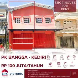 Ruko DISEWAKAN Di Area perkantoran, Perbankan, Sekolah,pusat kota