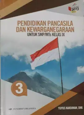 Buku Pendidikan Pancasila Dan Kewarganegaraan untuk SMP/MTS kelas 9