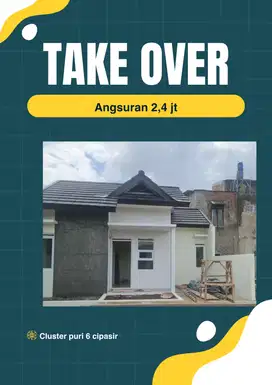 Hunian modern minimalis mau take over/over kredit