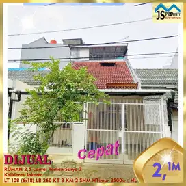 DIJUAL CEPAT RUMAH 2,5 Lantai Taman Surya Kalideres Jakarta Barat - HL