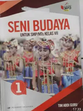 Buku Seni Budaya untuk SMP/MTS kelas 7 Kurikulum 2013