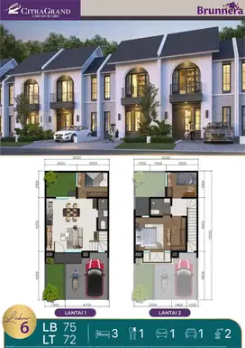 Dijual rumah di CitraGrand CBD cibubur Cluster Brunnera