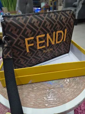Handbag import bahan kulit asli motif fendong