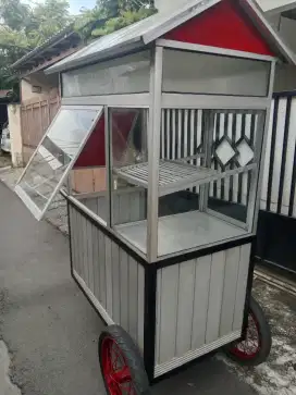 Gerobak alumunium multi fungsi ( nego tipis)