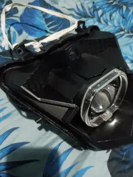Lampu biled vinyx p45+reflektor copotan beat esp  komplit jual 500rb