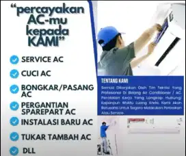Service AC bongkar pasang