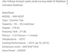 Wirastar ice cream machine
