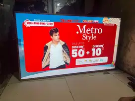 Tv led 55in merk polytron digital normal