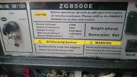 Genset 7000 watt/bensin exs rumahan