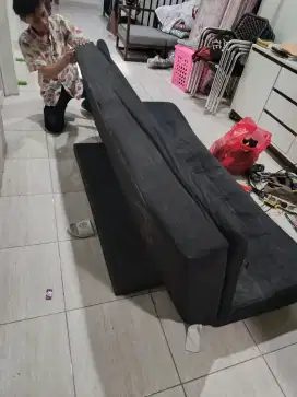 Servis sofa bed tambah busa