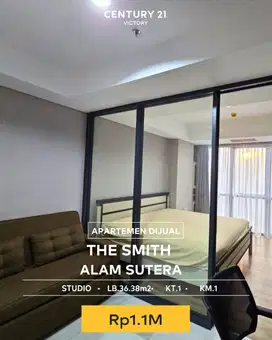 Dijual Apartemen Studio Di The Smith Alam Sutera