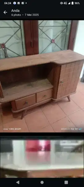 Meja  lemari kayu jati