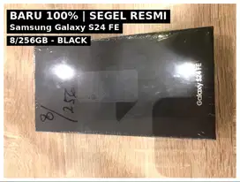 Samsung Galaxy S24 FE 8/256GB Black—NEW Segel, ORI SEIN 1 Tahun Mewah