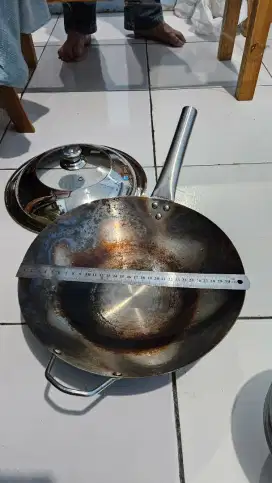 Calypso Kuali Wajan Penggorengan Stainless Steel Gagang 32 cm Second