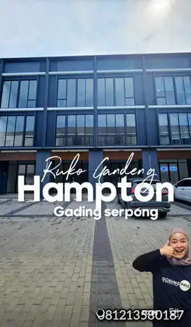Disewakan ruko gandeng di HAMPTON gading serpong