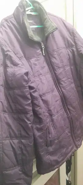 Jaket bomber warna ungu unyu unyu uk M besar