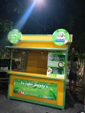 Booth acp rombong kontainer booth kontainer gerobak kontainer