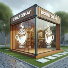 Kontainer booth rombong kontainer stand unik kekinian mewah